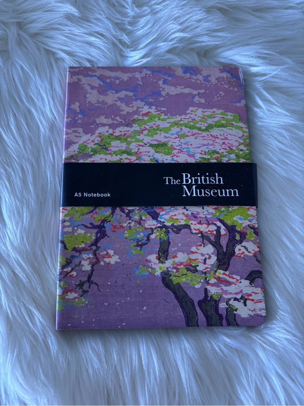 The British Museum A5 Notebook - Pink Floral Cover